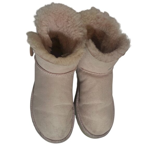 UGG Women’s Mini Bailey Button Pink Boot Size 9 - Picture 8 of 13